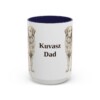 15oz Kuvasz Dog Dad Mug, Navy, front view