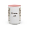 15oz Kuvasz Dog Dad Mug, Pink, front view