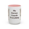 15oz Funny Kuvasz Mug, Pink, front view