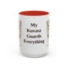 15oz Funny Kuvasz Mug, Red, front view