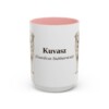 15oz Kuvasz Latin Mug, Pink, front view