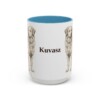15oz Kuvasz Mug, Light Blue, front view
