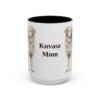 15oz-kuvasz-mug-mom-black-front 15oz Kuvasz Dog Mom Mug, Black, front view