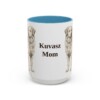 15oz-kuvasz-mug-mom-light-blue 15oz Kuvasz Dog Mom Mug, Light Blue, front view