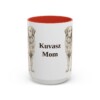 15oz-kuvasz-mug-mom-red 15oz Kuvasz Dog Mom Mug, Red, front view