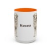15oz Kuvasz Mug, Orange, front view