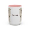 15oz Kuvasz Mug, Pink, front view