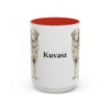 15oz Kuvasz Mug, Red, front view