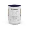 15oz Kuvasz Mug, Navy, front view