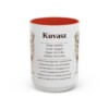 15oz Kuvasz Mug, Red, front view