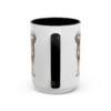 15oz Labradoodle Mug, Black, back view