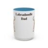 15oz Labradoodle Dog Dad Mug, Light Blue, front view