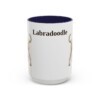 15oz Labradoodle Mug, Navy, front view
