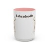 15oz Labradoodle Mug, Pink, front view