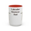 15oz Labrador Retriever Dog Dad Mug, Red, front view