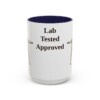 15oz-labrador-retriever-mug-humor-navy 15oz Funny Labrador Retriever Mug, Navy, front view