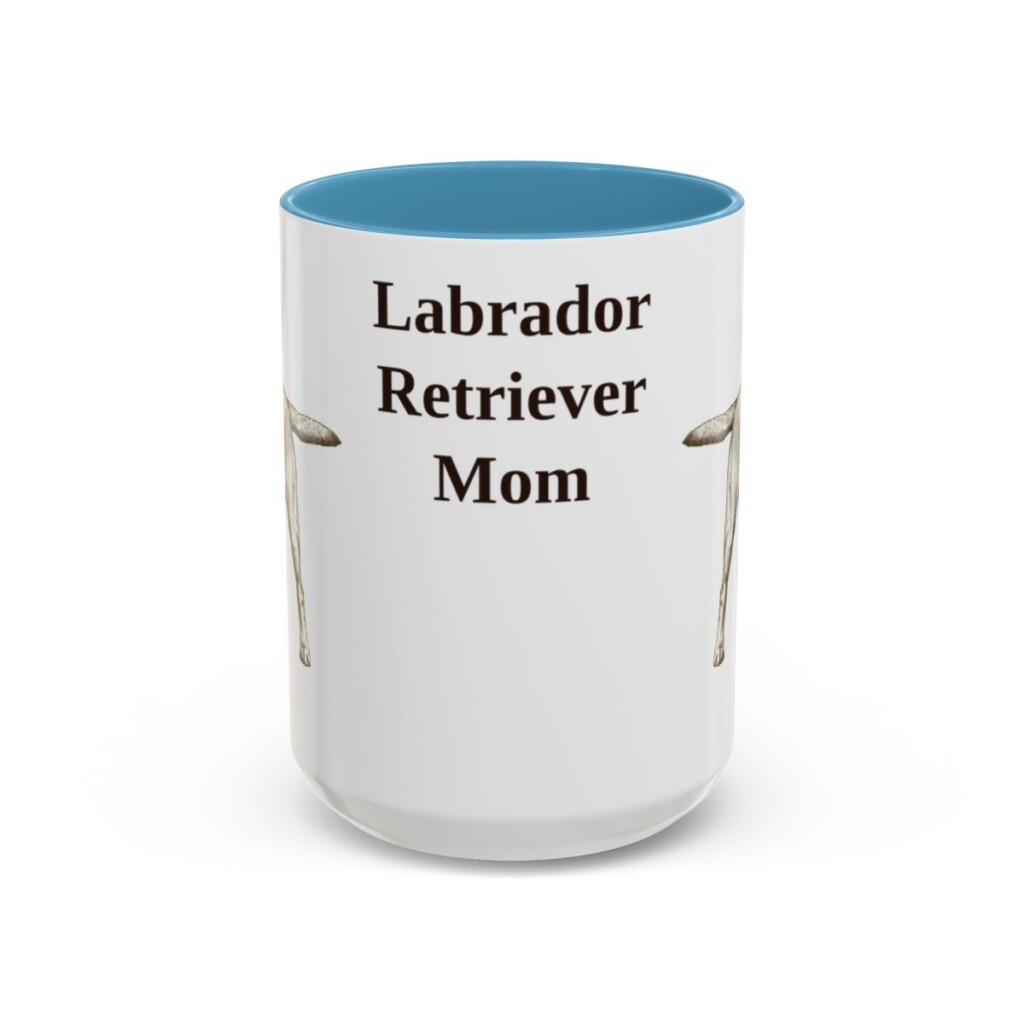 15oz-labrador-retriever-mug-mom-light-blue 15oz Labrador Retriever Dog Mom Mug, Light Blue, front view