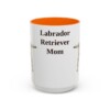 15oz-labrador-retriever-mug-mom-orange 15oz Labrador Retriever Dog Mom Mug, Orange, front view