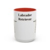 15oz Labrador Retriever Mug, Red, front view