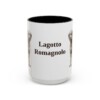 15oz-lagotto-romagnolo-mug-black-front 15oz Lagotto Romagnolo Mug, Black, front view