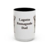 15oz Lagotto Romagnolo Dog Dad Mug, Black, front view