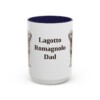 15oz Lagotto Romagnolo Dog Dad Mug, Navy, front view