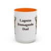 15oz Lagotto Romagnolo Dog Dad Mug, Orange, front view