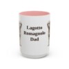 15oz Lagotto Romagnolo Dog Dad Mug, Pink, front view