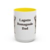 15oz Lagotto Romagnolo Dog Dad Mug, Yellow, front view
