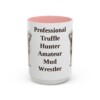 15oz Funny Lagotto Romagnolo Mug, Pink, front view