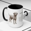 15oz Lagotto Romagnolo Mug, Black, lifestyle photo