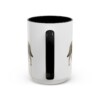 15oz Lancashire Heeler Dog Dad Mug, Black, back view