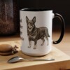 15oz Funny Lancashire Heeler Mug, Black, lifestyle photo