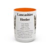15oz Lancashire Heeler Mug, Orange, front view