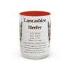 15oz Lancashire Heeler Mug, Red, front view
