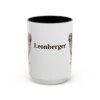 15oz Leonberger Mug, Black, front view