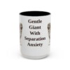 15oz Funny Leonberger Mug, Black, front view