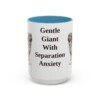 15oz Funny Leonberger Mug, Light Blue, front view