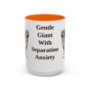 15oz Funny Leonberger Mug, Orange, front view