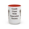 15oz Funny Leonberger Mug, Red, front view