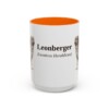 15oz Leonberger Latin Mug, Orange, front view