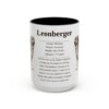 15oz Leonberger Mug, Black, front view