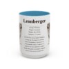 15oz Leonberger Mug, Light Blue, front view