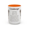 15oz Leonberger Mug, Orange, front view