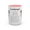 15oz Leonberger Mug, Pink, front view