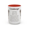 15oz Leonberger Mug, Red, front view