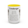 15oz Leonberger Mug, Yellow, front view