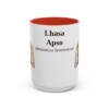 15oz Lhasa Apso Latin Mug, Red, front view