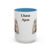 15oz Lhasa Apso Mug, Light Blue, front view