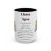 15oz Lhasa Apso Mug, Black, front view